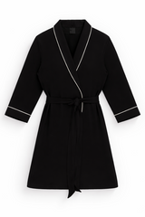 Piped-Trim Modal Robe