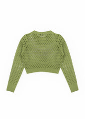Open-Knit Crochet Sweater