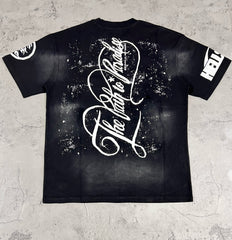 Hellstar The Path To Paradise Three Cherubs Black Washed Tee
