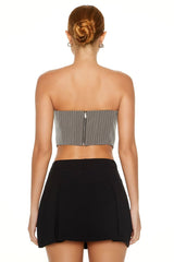 Pinstriped Tube Top