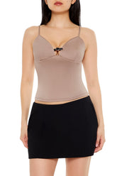 Cropped Buckle-Strap Cami