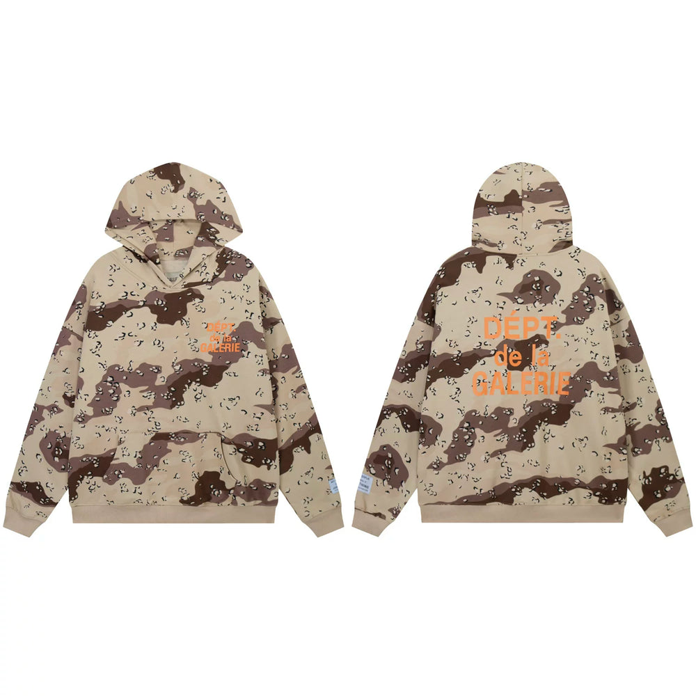 Gallery Dept. Desert Camo "Dépt. de la Galerie" Logo Hoodie