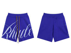 RHUDE Marlboro shorts, trendy high street sports and casual loose beach pants, kanye cropped pants for men and women (85)
