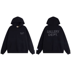Gallery Dept. Tonal Logo Pullover Hoodie – Black