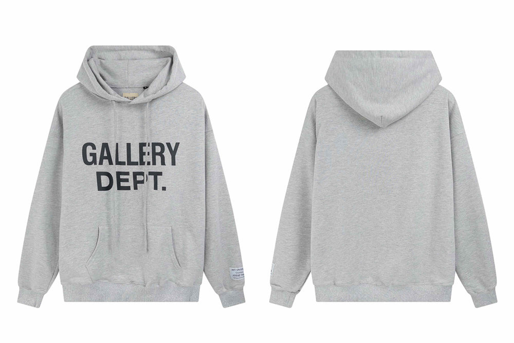 Gallery Dept. Grey Printed Logo Hoodie