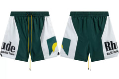 RHUDE Marlboro shorts, trendy high street sports and casual loose beach pants, kanye cropped pants for men and women (79)