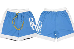 RHUDE Marlboro shorts, trendy high street sports and casual loose beach pants, kanye cropped pants for men and women (76)