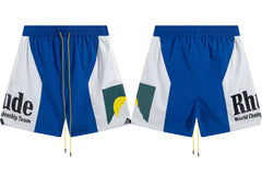 RHUDE Marlboro shorts, trendy high street sports and casual loose beach pants, kanye cropped pants for men and women (80)