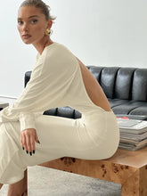 Backless Dress欧美女士连衣裙性感露背圆领长袖修身长裙