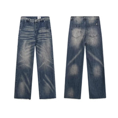 Hellstar Distressed Vintage Wash Denim Jeans