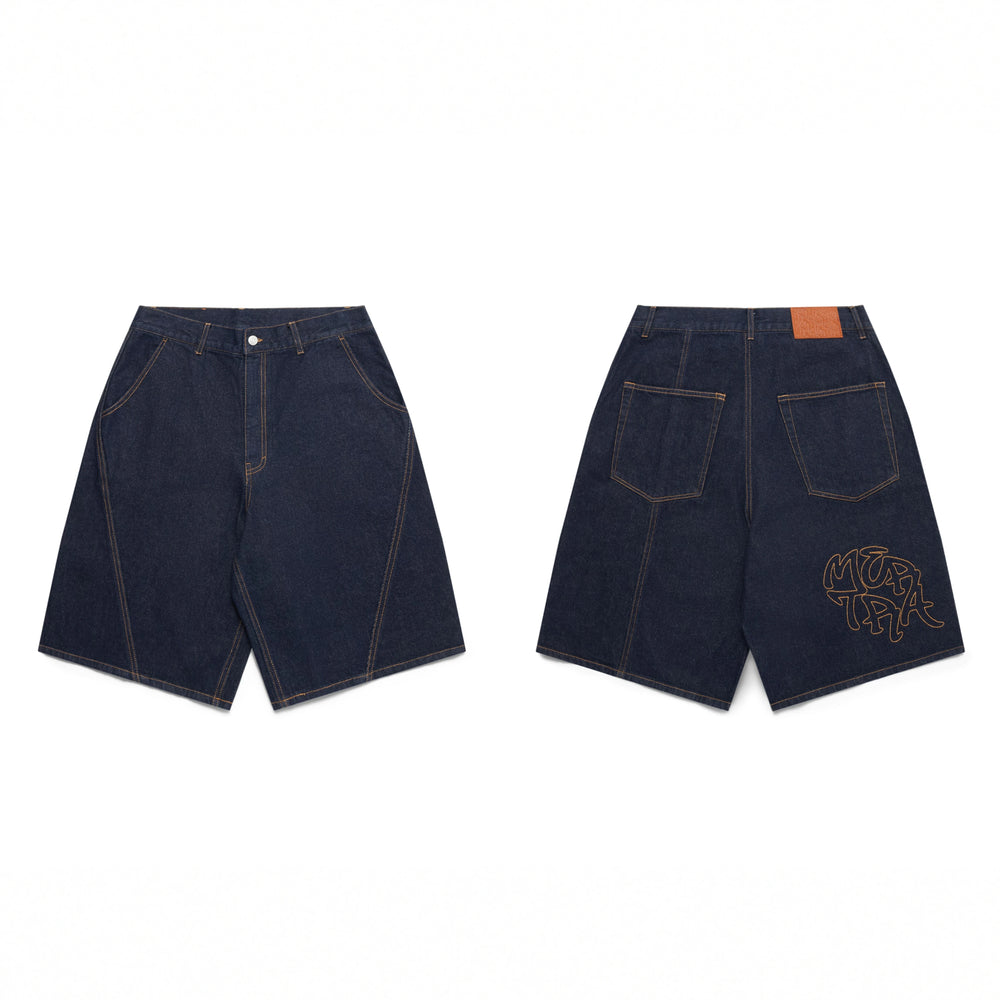 Mertra Bigstep Jorts 「刺绣牛仔短裤」