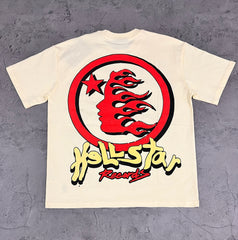 Hellstar Records Earth Headphone Cream Tee