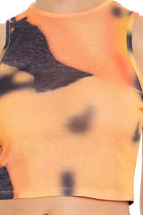 Cropped Tie-Dye Tank Top