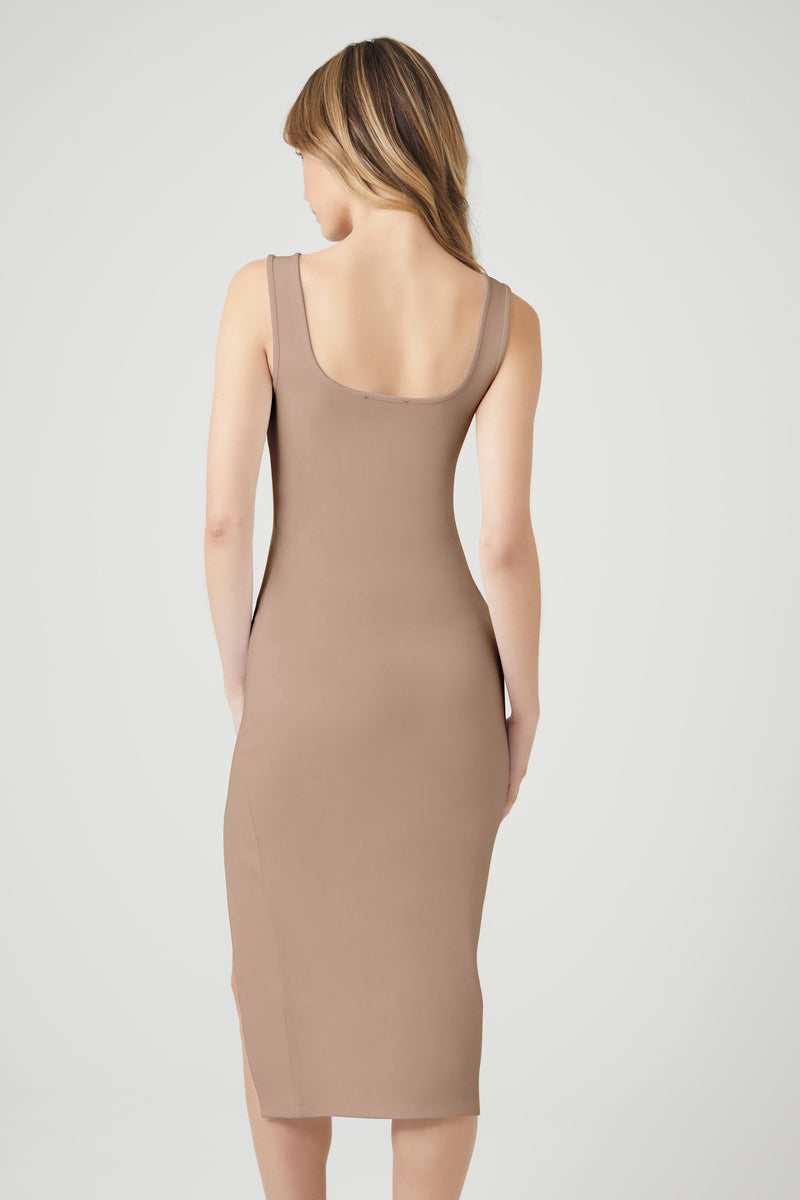 Ponte Knit Midi Tank Dress