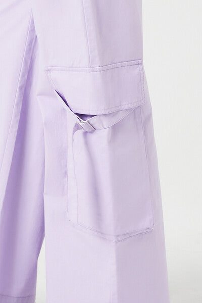 Twill High-Rise Utility Pants