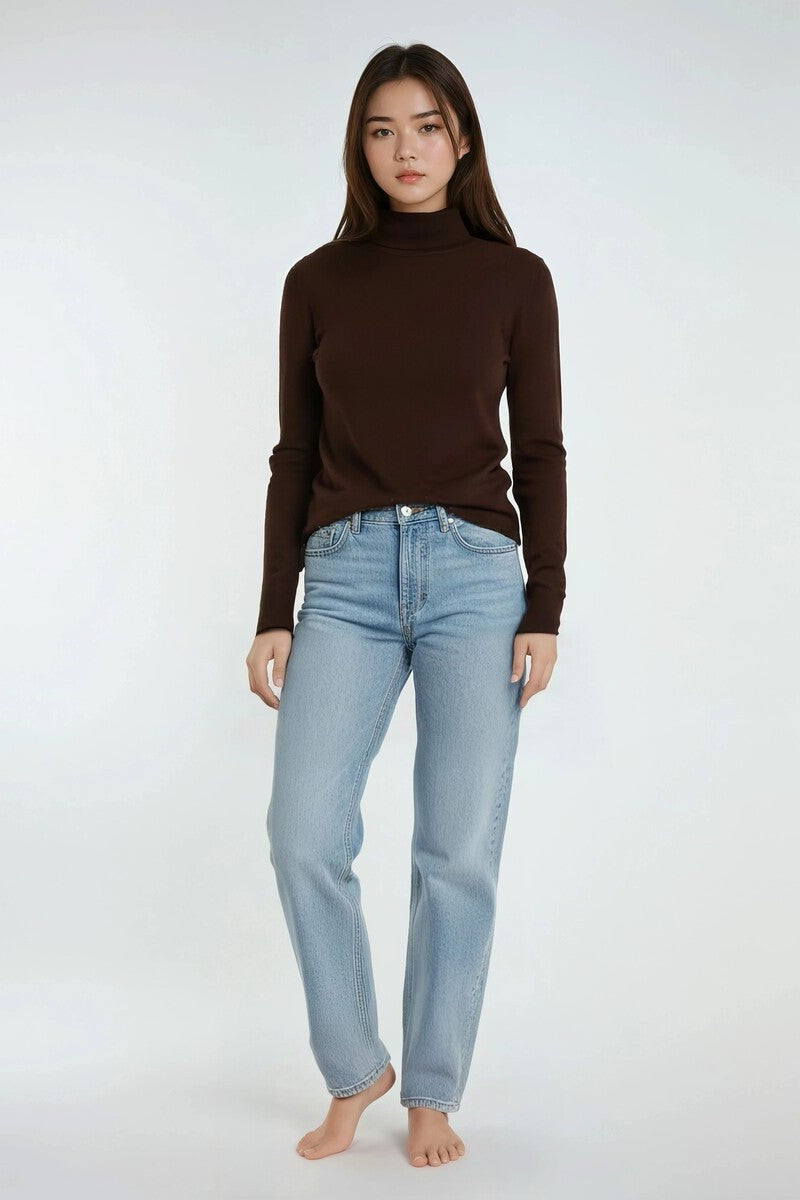 Long-Sleeve Turtleneck Sweater