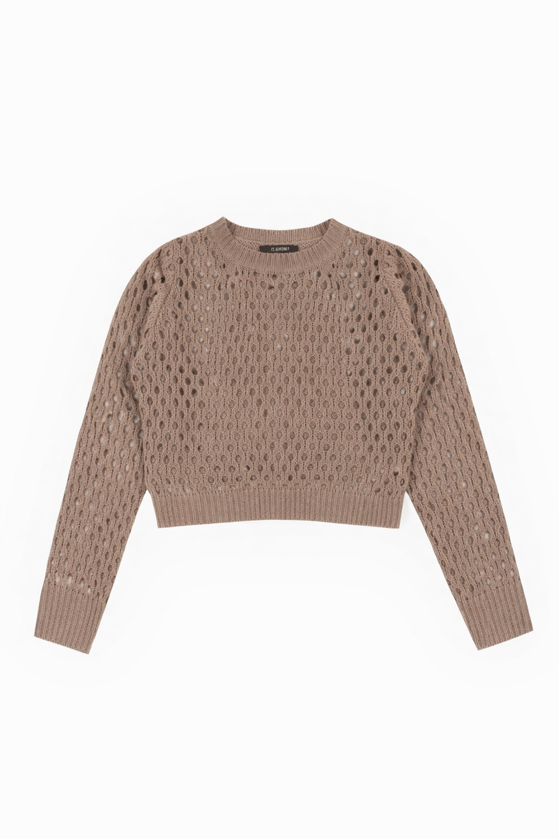 Open-Knit Crochet Sweater
