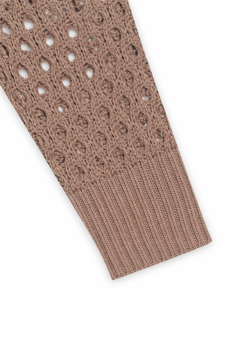 Open-Knit Crochet Sweater