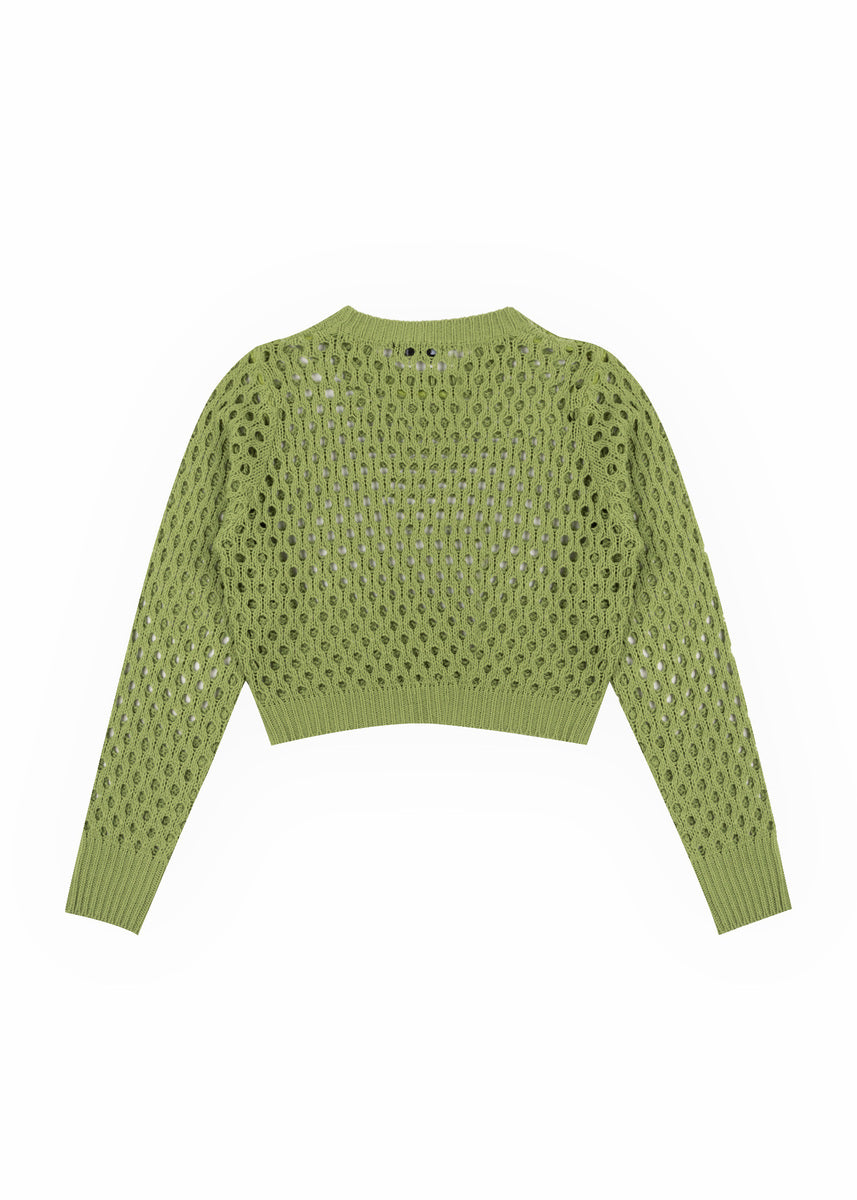 Open-Knit Crochet Sweater