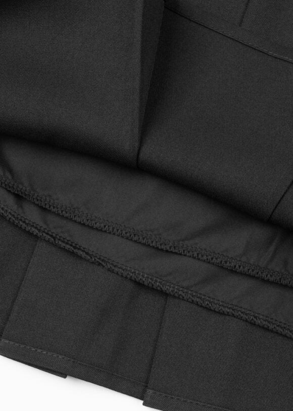 Pleated Mini Skirt With Built-in Shorts