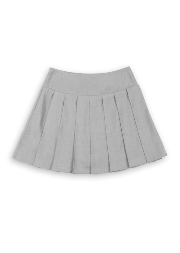 Pleated Mini Skirt With Built-in Shorts