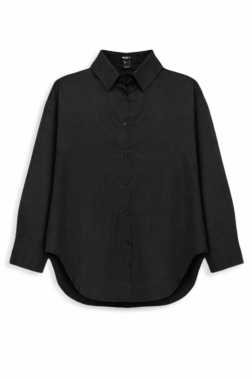 Long Sleeve Oversized Poplin Top