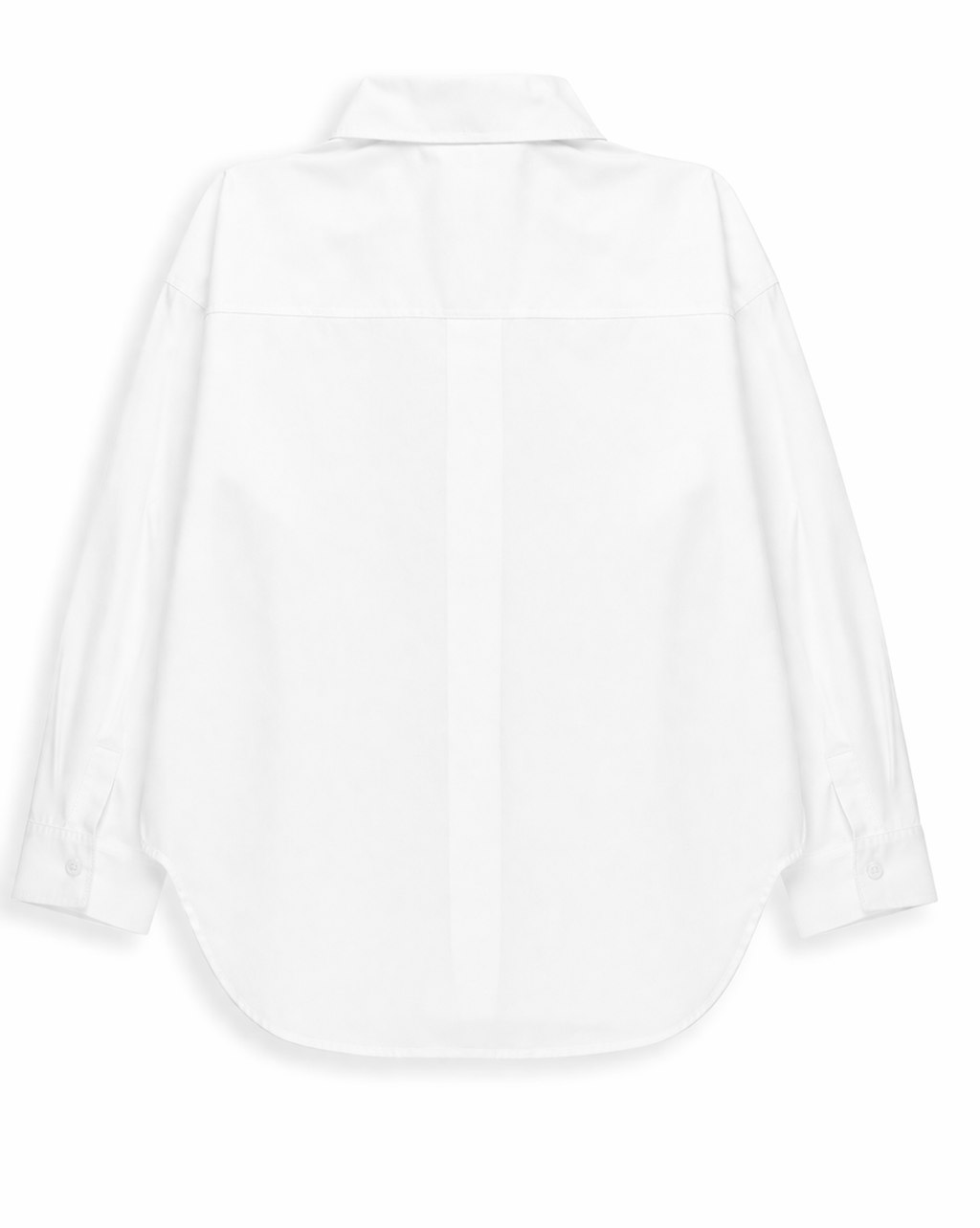 Long Sleeve Oversized Poplin Top