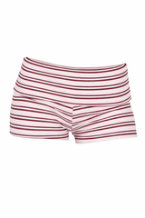 Striped Fold Over Waistband Shorts