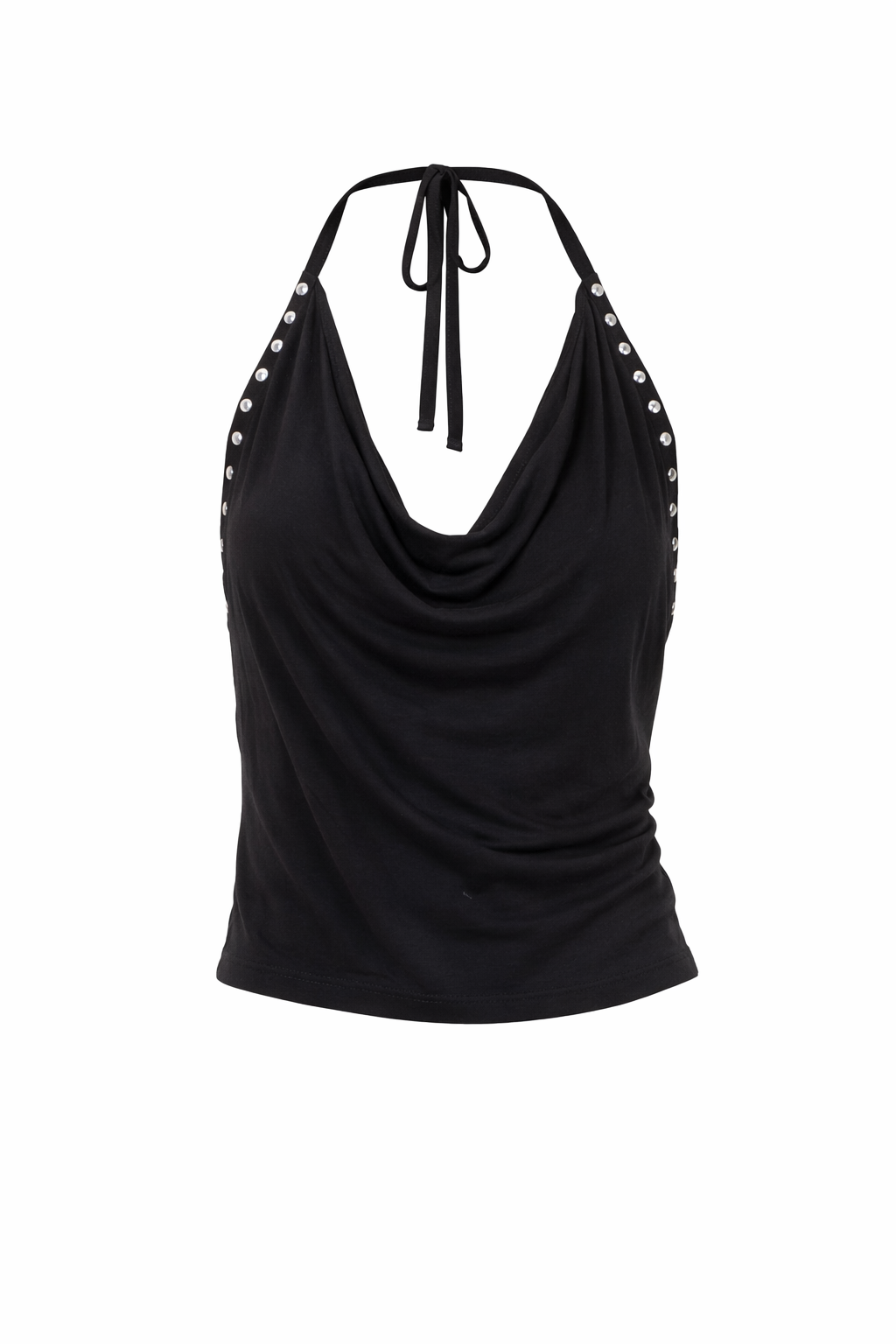 Open Back Cowl Neck Top
