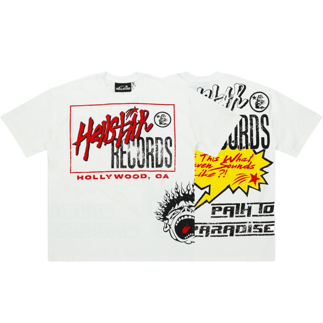 Hellstar Records Hollywood Screaming Face White Tee