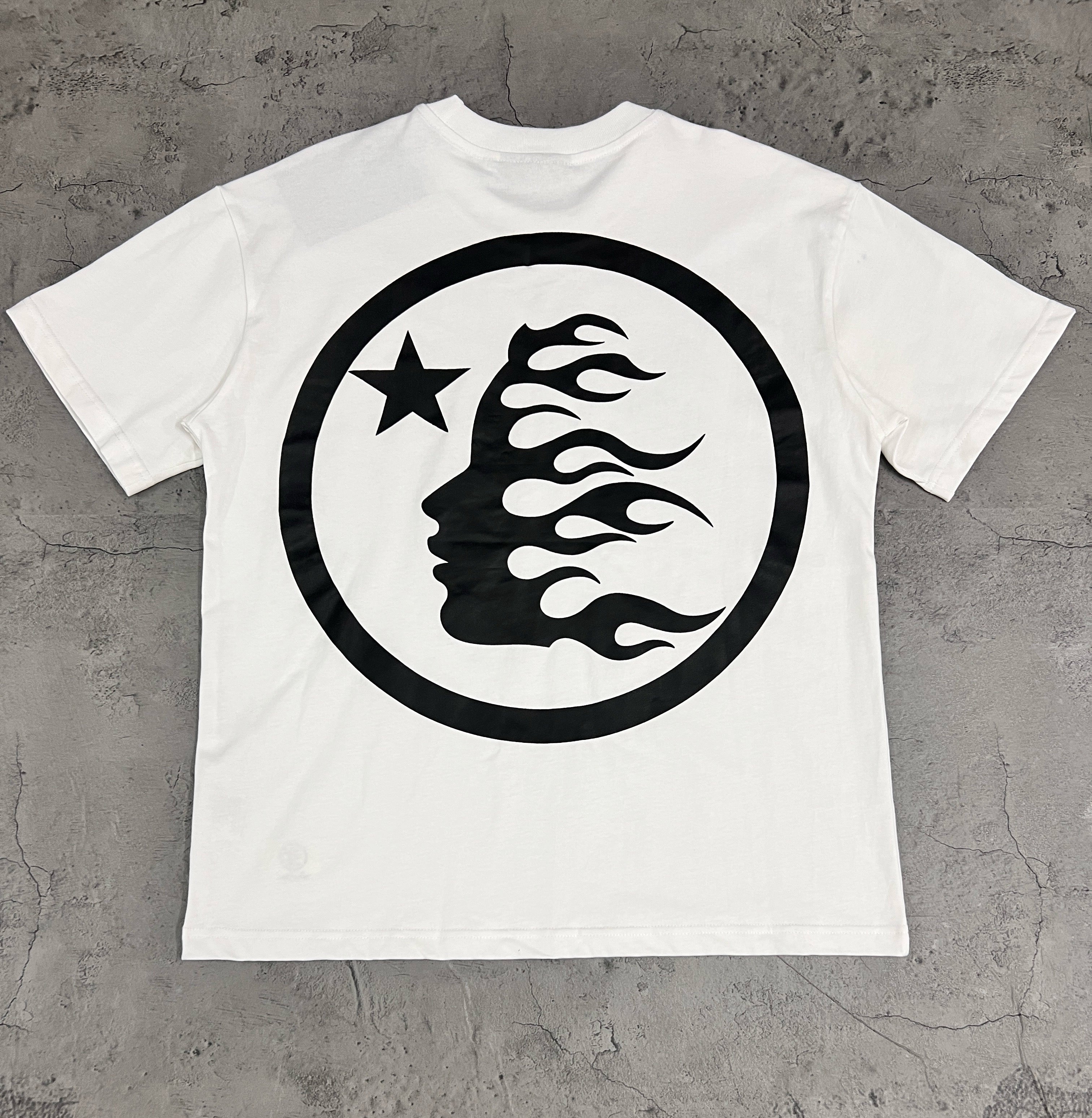 Hellstar Abstract Star Logo White Tee