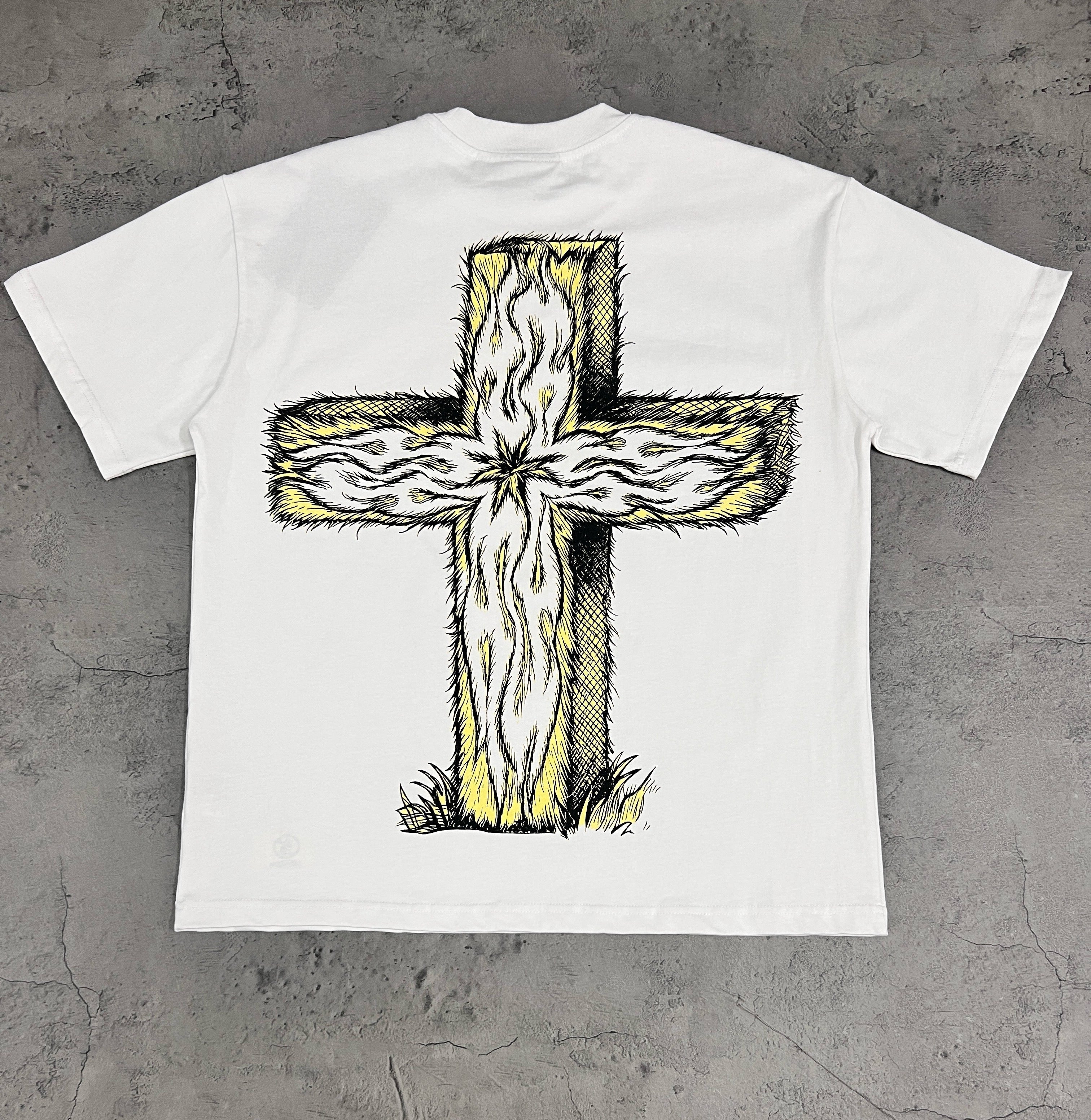Hellstar The Path To Paradise Twin Goats White Tee