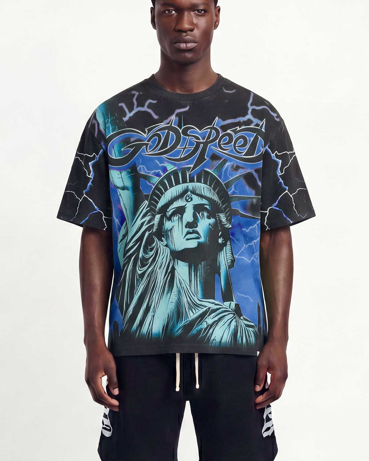 Godspeed Voltage Tee Black/Blue