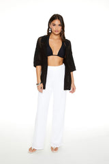 Crochet Straight-Leg Pants