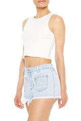 Lettuce-Edge Bow Tank Top