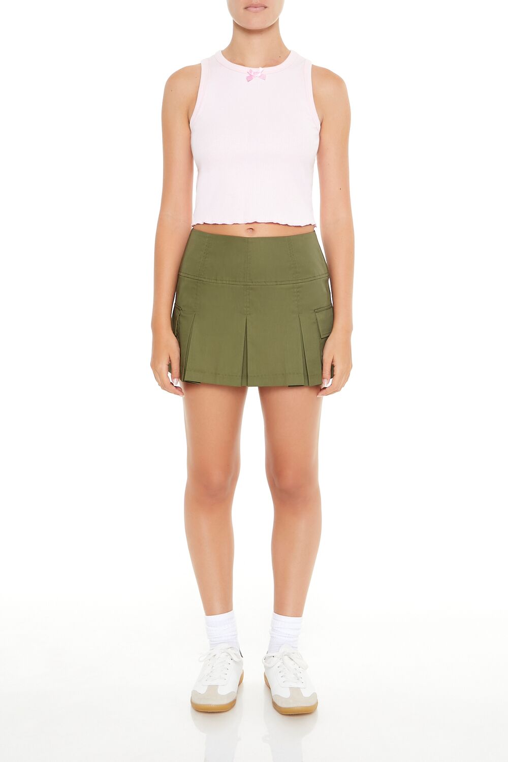 Lettuce-Edge Bow Tank Top