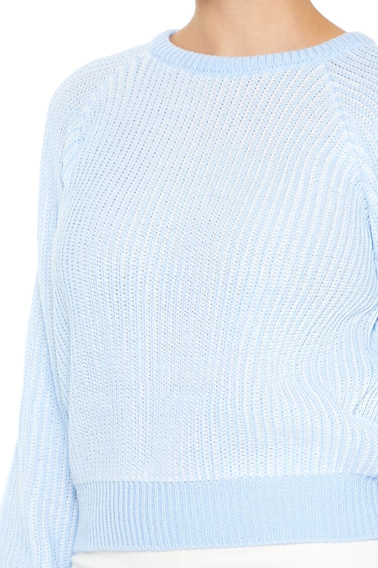 Striped Ribbed Knit Sweater