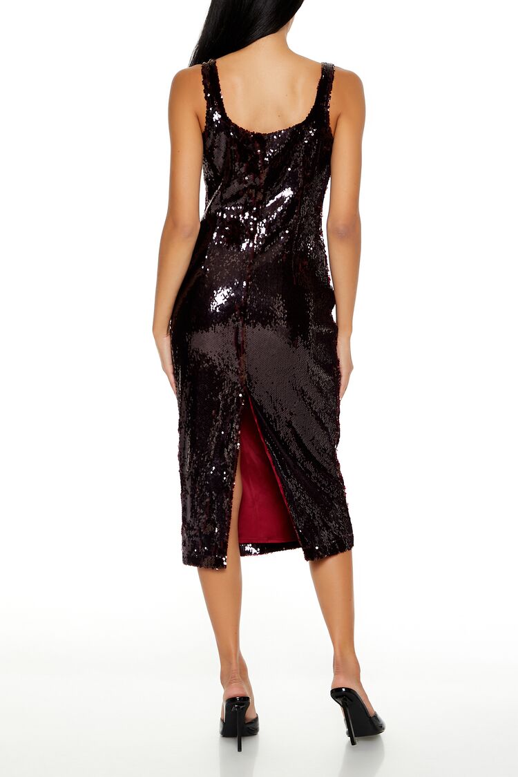 Sequin Bodycon Midi Tank Dress