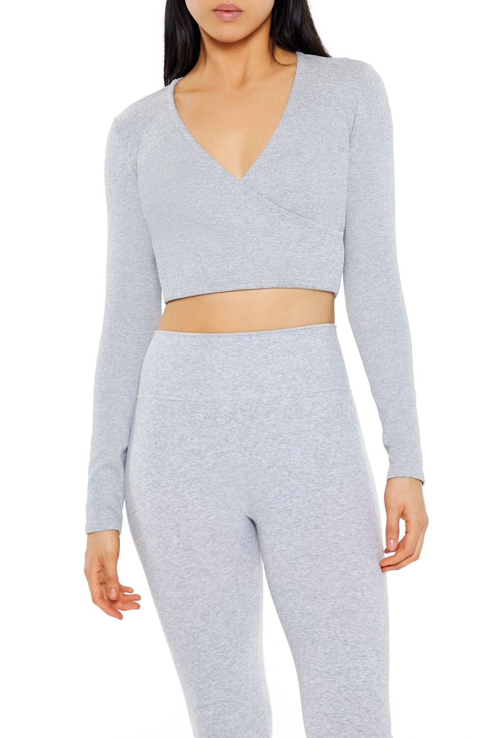 Active Seamless Surplice Crop Top