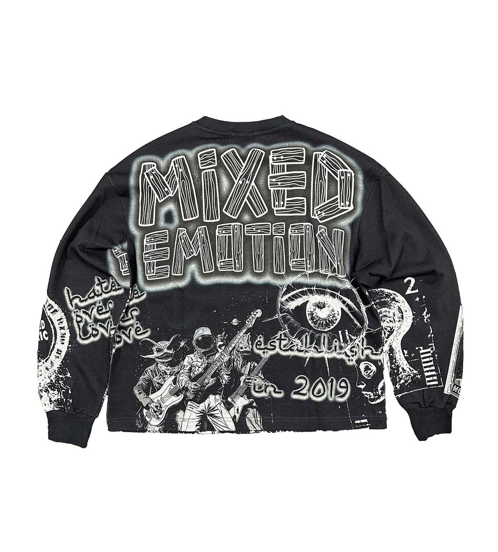 Mixed Emotions Astro L/S Tee Black