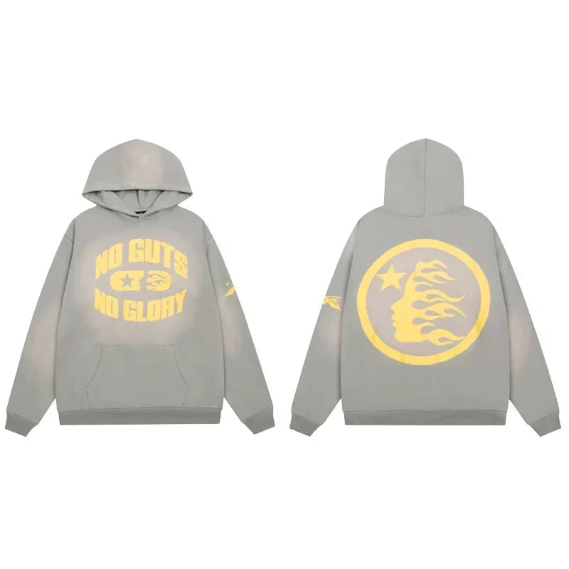 Hellstar "No Guts No Glory" Hoodie grey
