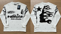 Hellstar Graphic Long Sleeve T-Shirt - White