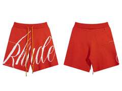 RHUDE Marlboro shorts, trendy high street sports and casual loose beach pants, kanye cropped pants for men and women (84)