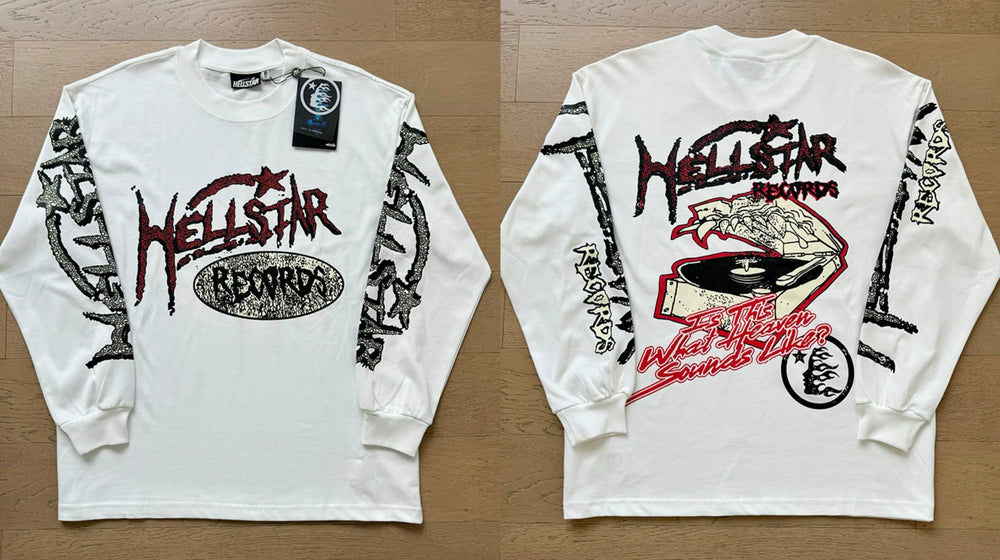 Hellstar Records Graphic Long Sleeve Tee - White
