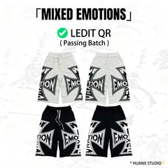 Mixed Emotions “Classic” 3/4 Shorts「十字架字母七分裤」