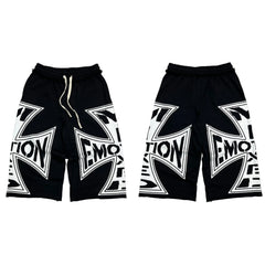 Mixed Emotions “Classic” 3/4 Shorts「十字架字母七分裤」