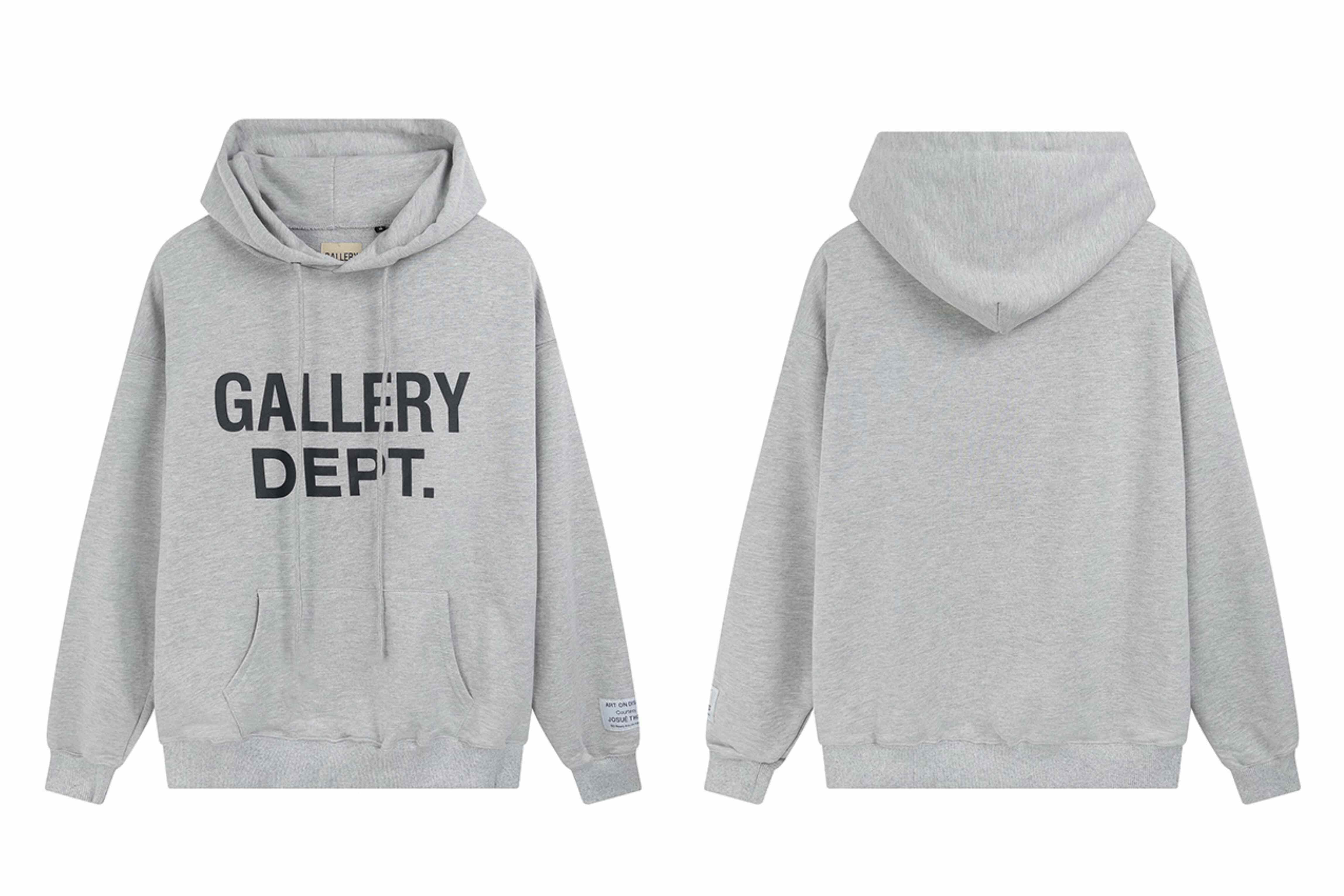 Gallery Dept. Grey Printed Logo Hoodie
