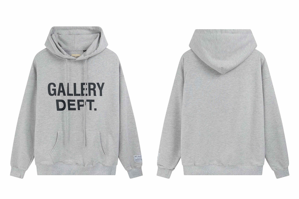 Gallery Dept. Grey Printed Logo Hoodie