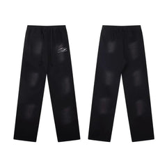 Hellstar Minimalist Logo Washed Black Sweatpants