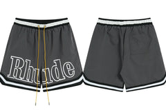 RHUDE Marlboro shorts, trendy high street sports and casual loose beach pants, kanye cropped pants for men and women (99)